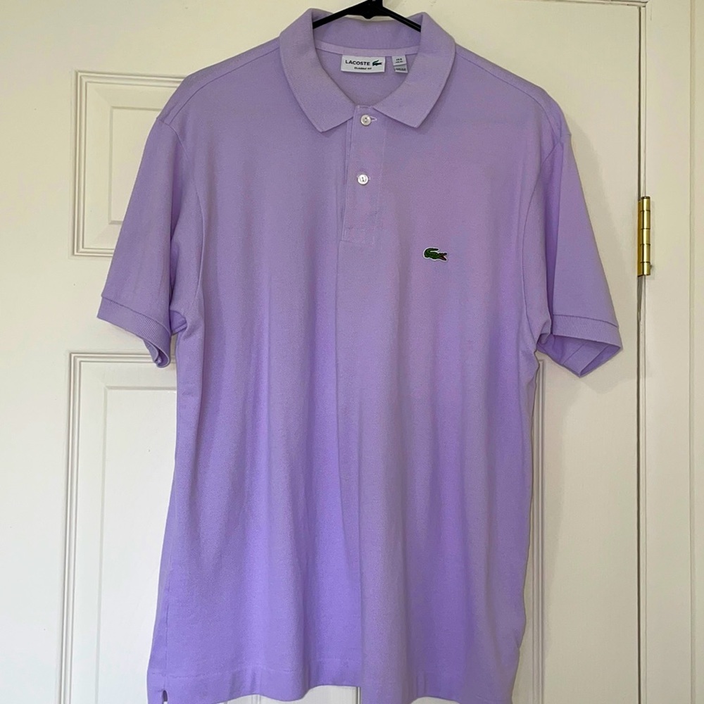 Lacoste classic fit XL purple polo